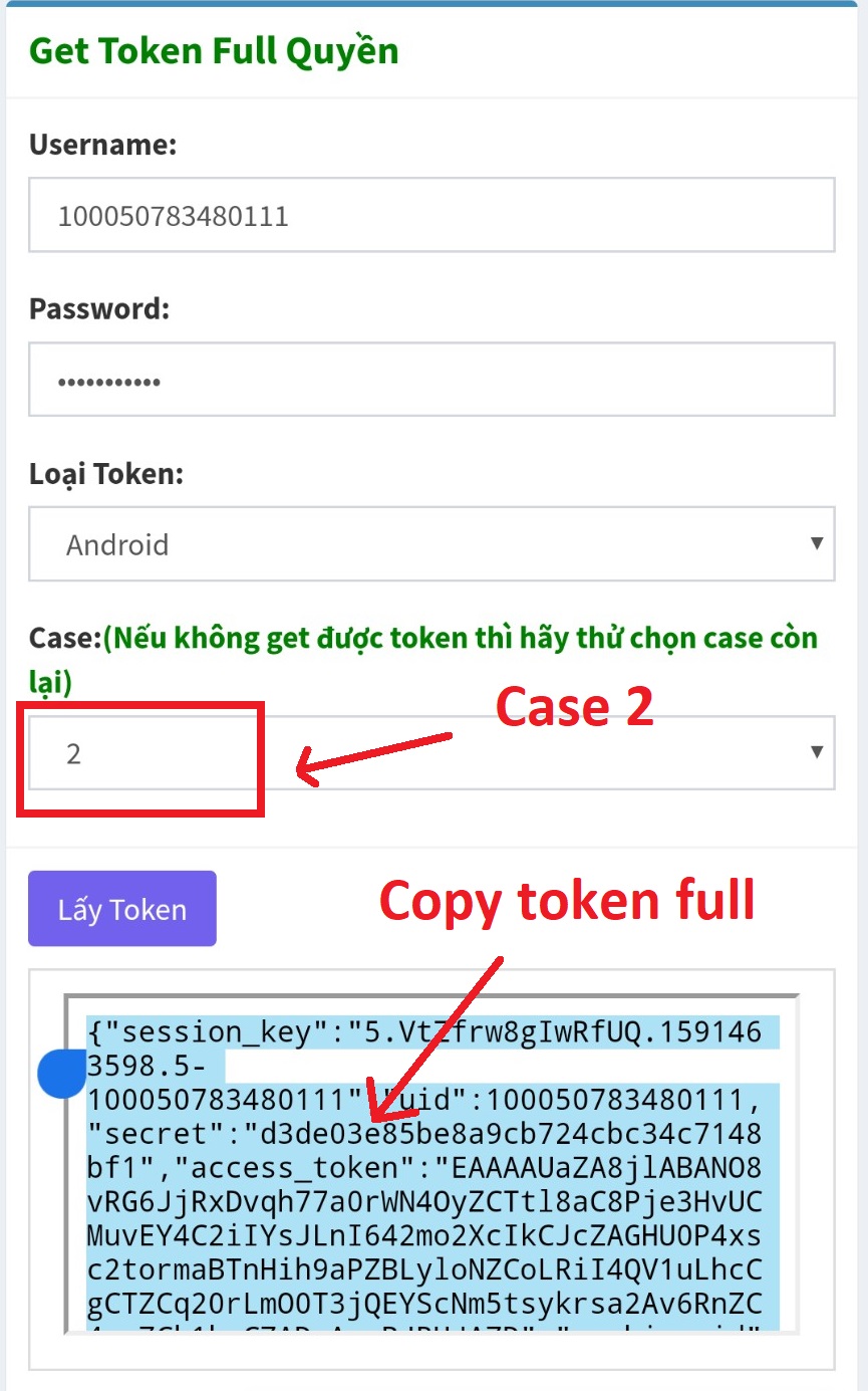 Get Token Full 